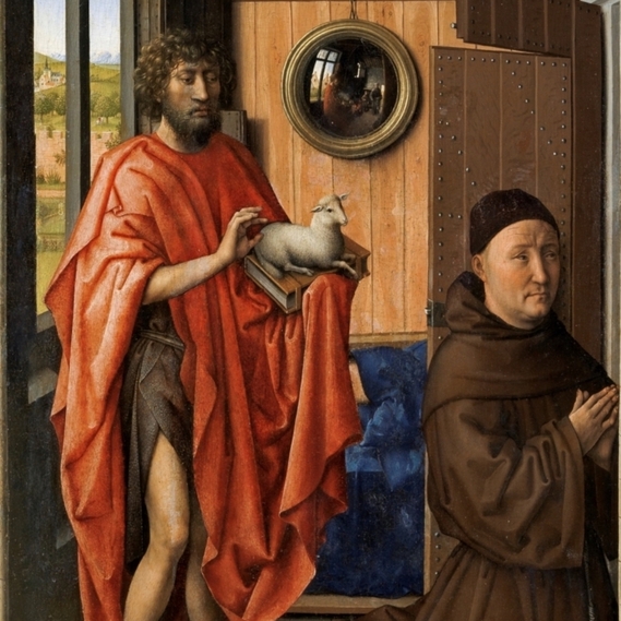 Vademente en El Prado, Robert Campin, Tríptico Werl, formación historia del arte, pintura flamenca