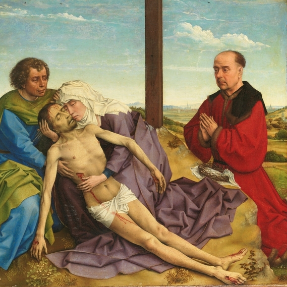 La Piedad, Roger van der Weyden, Museo del Prado. Vademente