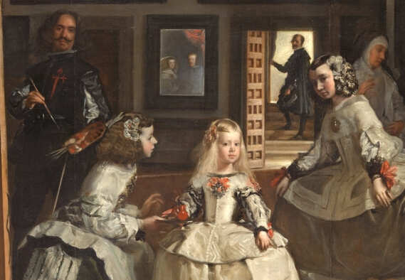 Las Meninas, Velázquez, Museo del Prado, detalle espejo, Vademente